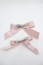 画像2: PINK HOUSE / ロゴリボンクリップセット  ピンク I-26-05-08-124-LO-AC-SA-ZI (2)