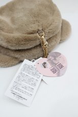 画像3: m petit by misako / AM*クマサンポーチ  ブラウンＸサックス I-26-05-08-128-LO-ZA-SA-ZI (3)