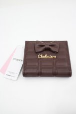 画像1: Chalmiere / チョコレート二つ折り財布  茶 I-26-05-08-134-AX-ZA-SA-ZI (1)