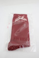 画像1: PINK HOUSE / 配色リボン使いソックス  赤 I-26-05-08-143-LO-ZA-SA-ZI (1)