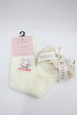 画像1: m petit by misako / ECAMHSNIロゴリボン  濃白 I-26-05-08-145-LO-ZA-SA-ZI (1)