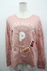 画像1: PINK HOUSE / ロゴ&ワッペンカットソー  ピンク I-26-05-08-022-LO-TO-SA-ZI (1)