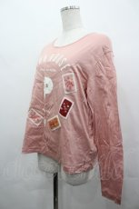 画像2: PINK HOUSE / ロゴ&ワッペンカットソー  ピンク I-26-05-08-022-LO-TO-SA-ZI (2)