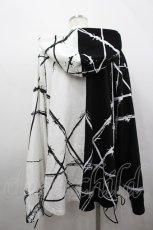 画像3: CIVARIZE / バイカラーポンチョパーカー  白Ｘ黒 I-26-05-08-024-PU-TO-SA-ZI (3)