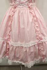 画像3: Angelic Pretty / 編み上げフリルジャンパースカート  ピンクｘ白 I-26-05-08-027-AP-OP-SA-ZI (3)