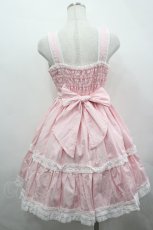 画像5: Angelic Pretty / 編み上げフリルジャンパースカート  ピンクｘ白 I-26-05-08-027-AP-OP-SA-ZI (5)