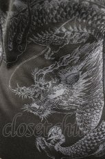 画像4: Ozz Croce / スナップボタン&ボーダー切替長袖ポロシャツ  黒ＸアイボリーＸ白 I-26-05-10-053-OO-TO-SA-ZI (4)
