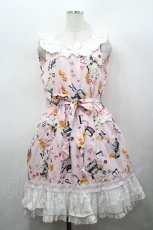 画像1: metamorphose / リスのお手紙Aラインジャンパースカート  ピンク I-26-05-10-072-ME-OP-SA-ZI (1)