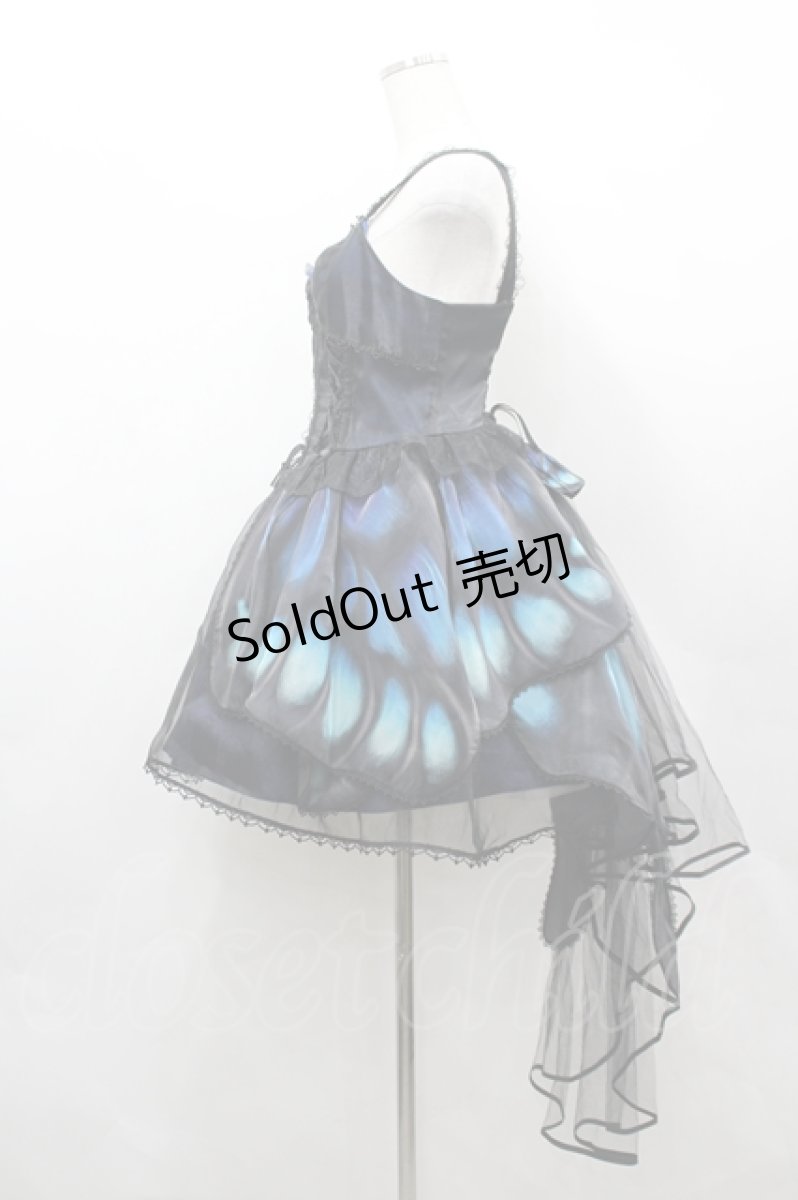 画像2: Star Fantasy / Butterfly Effect 水晶蝶ジャンパースカート  黒 I-26-05-10-081-LO-OP-SA-ZI (2)