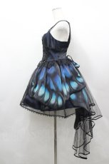 画像2: Star Fantasy / Butterfly Effect 水晶蝶ジャンパースカート  黒 I-26-05-10-081-LO-OP-SA-ZI (2)