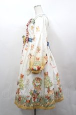 画像2: 櫻洛芙 / クリスマス柄ワンピース L 白 I-26-05-10-084-LO-OP-SA-ZI (2)
