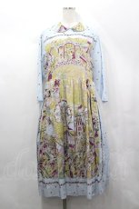 画像1: Jane Marple / La fete foraineラウンドカラードレス  サックス I-26-05-10-089-JM-OP-TE-ZI (1)