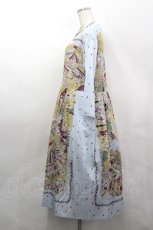 画像2: Jane Marple / La fete foraineラウンドカラードレス  サックス I-26-05-10-089-JM-OP-TE-ZI (2)