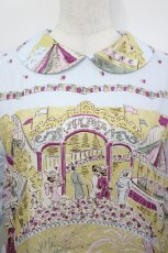 画像4: Jane Marple / La fete foraineラウンドカラードレス  サックス I-26-05-10-089-JM-OP-TE-ZI (4)