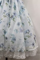 画像5: axes femme / 水彩花柄キャミワンピース  サックス I-26-05-10-093-AX-OP-SA-ZI (5)