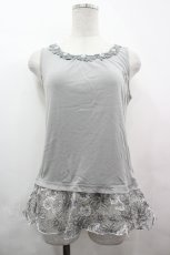 画像1: axes femme / 裾オパールタンクトップ  グレー I-26-05-10-012-AX-TO-SA-ZI (1)