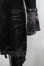 画像3: Ozz Croce / メッシュ切替&チャイナ釦ワンピース  黒 I-26-05-10-109-OO-OP-SA-ZI (3)