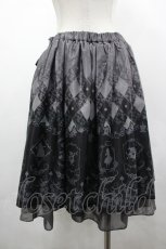 画像2: axes femme POETIQUE / Disney ドリームパネル柄スカート M 黒 I-26-05-10-110-AX-SK-SA-ZI (2)