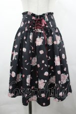 画像1: Ank Rouge / RosyMacaronコルセットスカート  黒Ｘピンク I-26-05-10-115-CA-SK-SA-ZI (1)