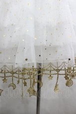 画像3: LOLITAその他 / 星レースワイヤーパニエ  白Ｘゴールド I-26-05-10-119-LO-SK-SA-ZI (3)