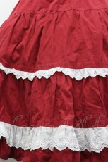 画像3: PUTUMAYO / ハート&フラワーレーススカート  赤ｘ白 I-26-05-10-120-PT-SK-SA-ZI (3)