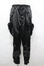 画像1: CIVARIZE / サテンサルエルパンツ  黒 I-26-05-10-128-PU-PA-SA-ZI (1)