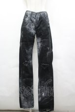 画像1: CIVARIZE / 加工スキニーデニムパンツ 44 黒Ｘ白 I-26-05-10-129-PU-PA-SA-ZI (1)