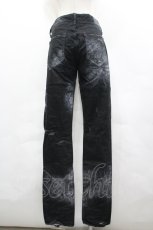 画像2: CIVARIZE / 加工スキニーデニムパンツ 44 黒Ｘ白 I-26-05-10-129-PU-PA-SA-ZI (2)