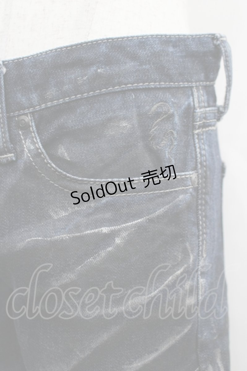 画像3: CIVARIZE / 切替デザインデニムパンツ 44 紺Ｘ黒デニム I-26-05-10-130-PU-PA-SA-ZI (3)