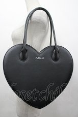 画像1: MILK / 45thハートバッグ  黒 I-26-05-10-134-ML-BG-SA-ZI (1)