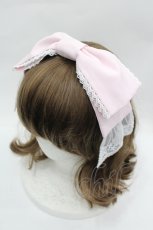 画像1: Chalmiere / リボンカチューシャ  ピンク I-26-05-10-135-AX-AC-TE-ZI (1)