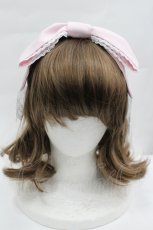 画像2: Chalmiere / リボンカチューシャ  ピンク I-26-05-10-135-AX-AC-TE-ZI (2)