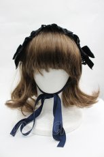 画像2: Chalmiere / タータンチェックヘッドドレス  グリーン I-26-05-10-138-AX-AC-TE-ZI (2)