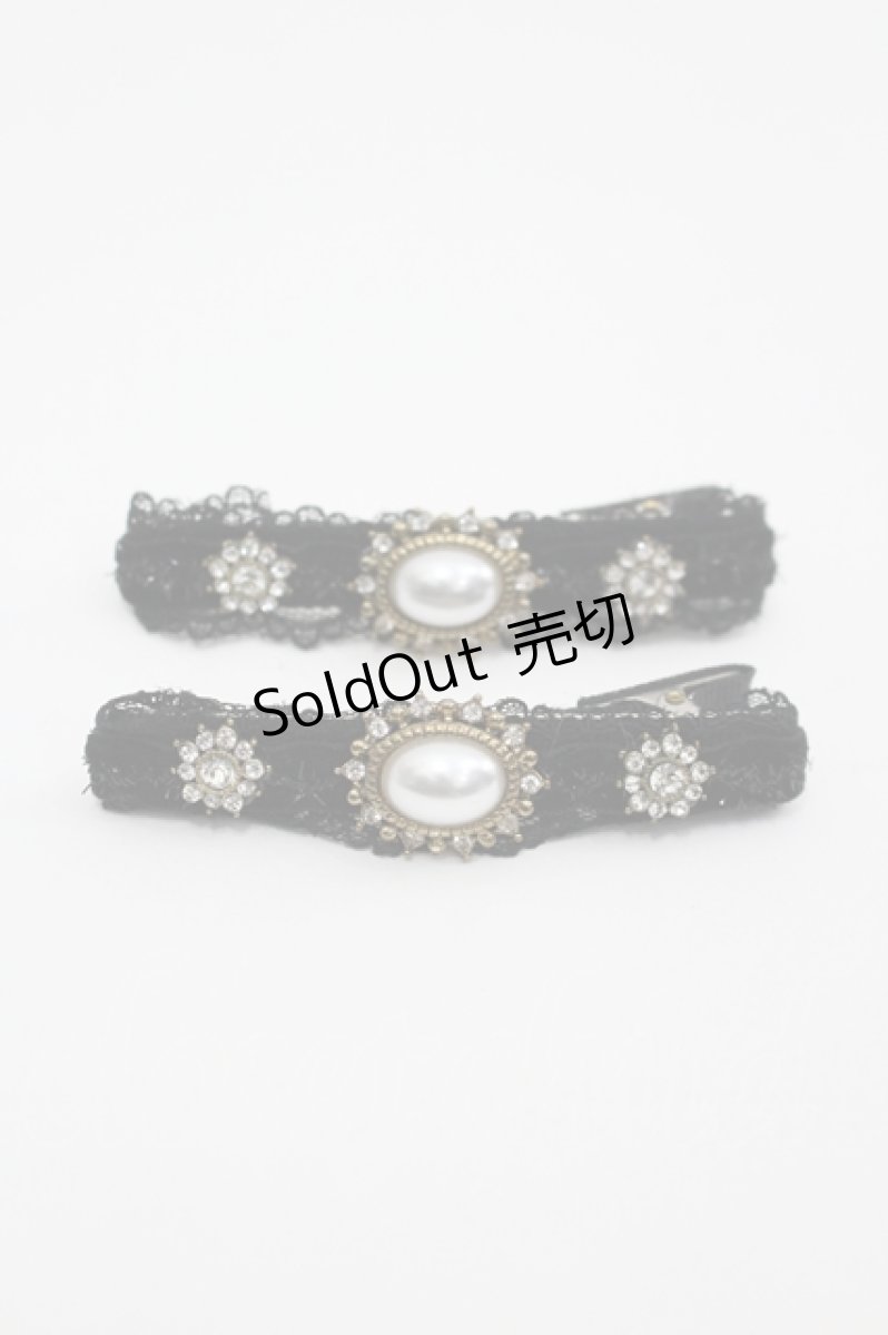 画像1: LOLITAその他(お買取対象外) / ビジュークリップセット  黒Ｘシルバー I-26-05-10-142-LO-AC-SA-ZI (1)
