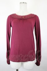 画像1: axes femme / 袖モチーフ付きインナーPO M ワイン I-26-05-12-037-AX-TO-SA-ZI (1)