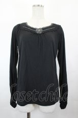 画像1: axes femme / 袖モチーフ付きインナーPO L 黒 I-26-05-12-041-AX-TO-SA-ZI (1)