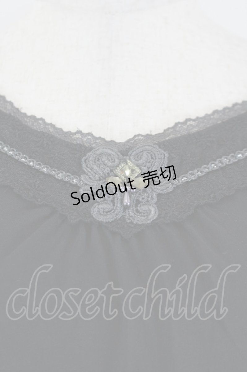 画像3: axes femme / 袖モチーフ付きインナーPO L 黒 I-26-05-12-041-AX-TO-SA-ZI (3)