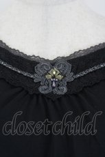 画像3: axes femme / 袖モチーフ付きインナーPO L 黒 I-26-05-12-041-AX-TO-SA-ZI (3)