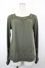 画像1: axes femme / 折り返し2WAYインナープルオーバー L カーキ I-26-05-12-042-AX-TO-SA-ZI (1)
