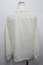 画像2: axes femme / 花刺繍ボウタイブラウス F 生成り I-26-05-12-004-AX-BL-TE-ZI (2)