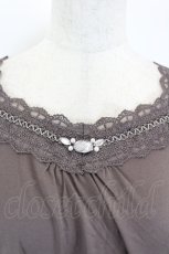 画像3: axes femme / 裾透かしレースインナーPO  ブラウン I-26-05-12-045-AX-TO-SA-ZI (3)