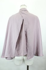 画像2: axes femme POETIQUE / ケープデザインブラウス M パープル I-26-05-12-046-AX-BL-TE-ZI (2)