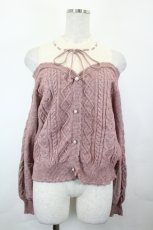 画像1: axes femme POETIQUE / レイヤード風ニットプルオーバー M ピンク I-26-05-12-047-AX-TO-TE-ZI (1)