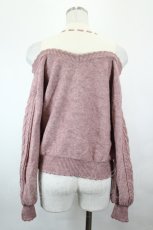 画像2: axes femme POETIQUE / レイヤード風ニットプルオーバー M ピンク I-26-05-12-047-AX-TO-TE-ZI (2)