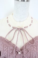 画像3: axes femme POETIQUE / レイヤード風ニットプルオーバー M ピンク I-26-05-12-047-AX-TO-TE-ZI (3)