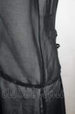 画像3: BPN / シフォンフリルロングシャツ  黒 I-26-05-12-048-GO-BL-SA-ZI (3)