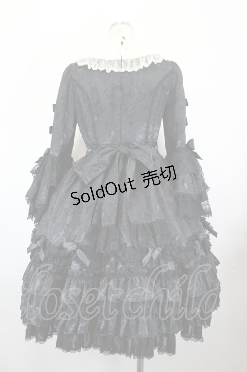 画像2: Angelic Pretty / バラのお嬢様Dress  黒 I-26-05-12-050-AP-OP-SA-ZI (2)