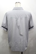 画像2: axes femme / 刺繍リボンセットブラウス L ブルーグレー I-26-05-12-005-AX-BL-TE-ZI (2)