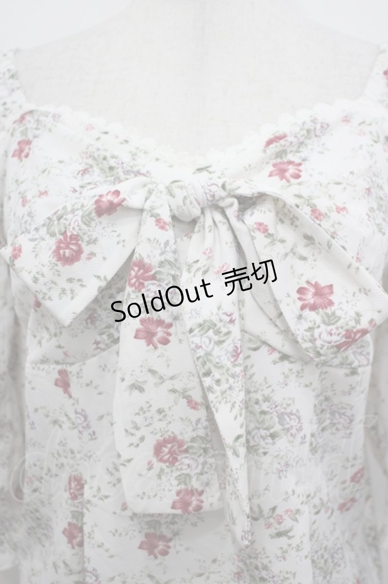 画像3: axes femme POETIQUE / ビスチェ風花柄ブラウス  オフ I-26-05-12-007-AX-BL-TE-ZI (3)