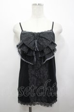 画像1: axes femme / BIGリボンキャミ  黒 I-26-05-12-014-AX-TO-SA-ZI (1)